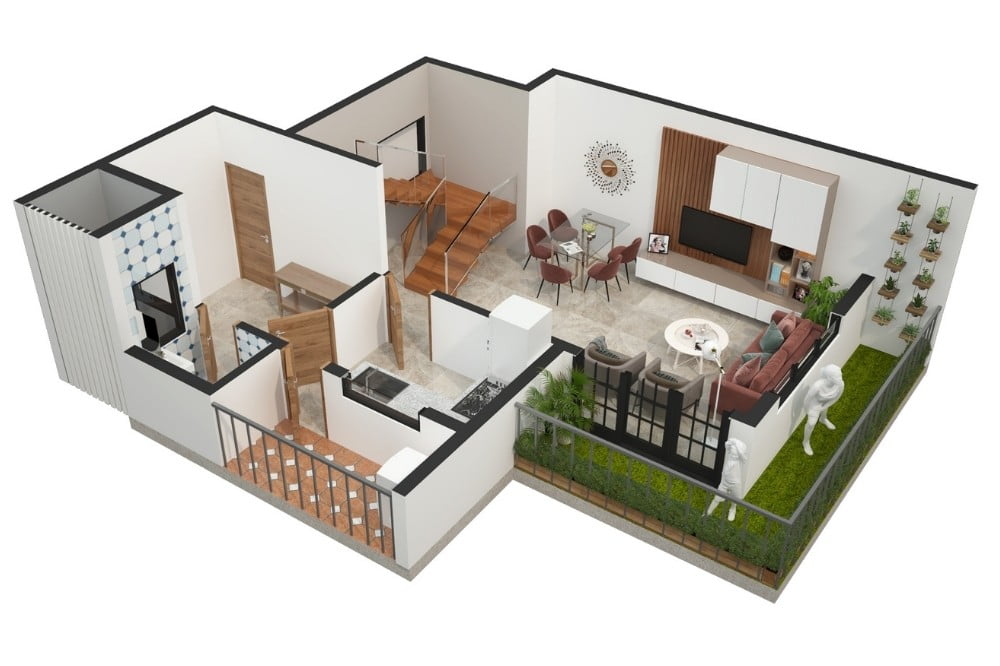 2BHK TYPE B _ Lower Level