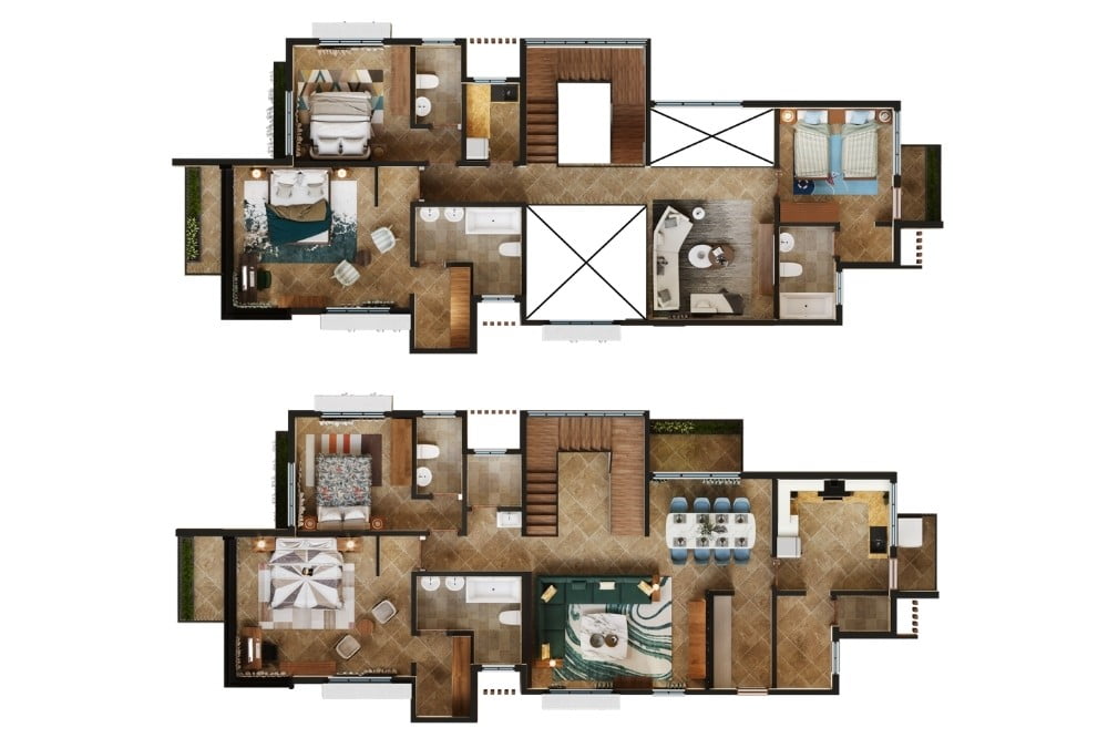 H5235 - 5 BHK Type B - Plan